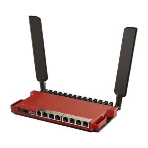 Dual Antenna High Gain Red and Black Wireless Router